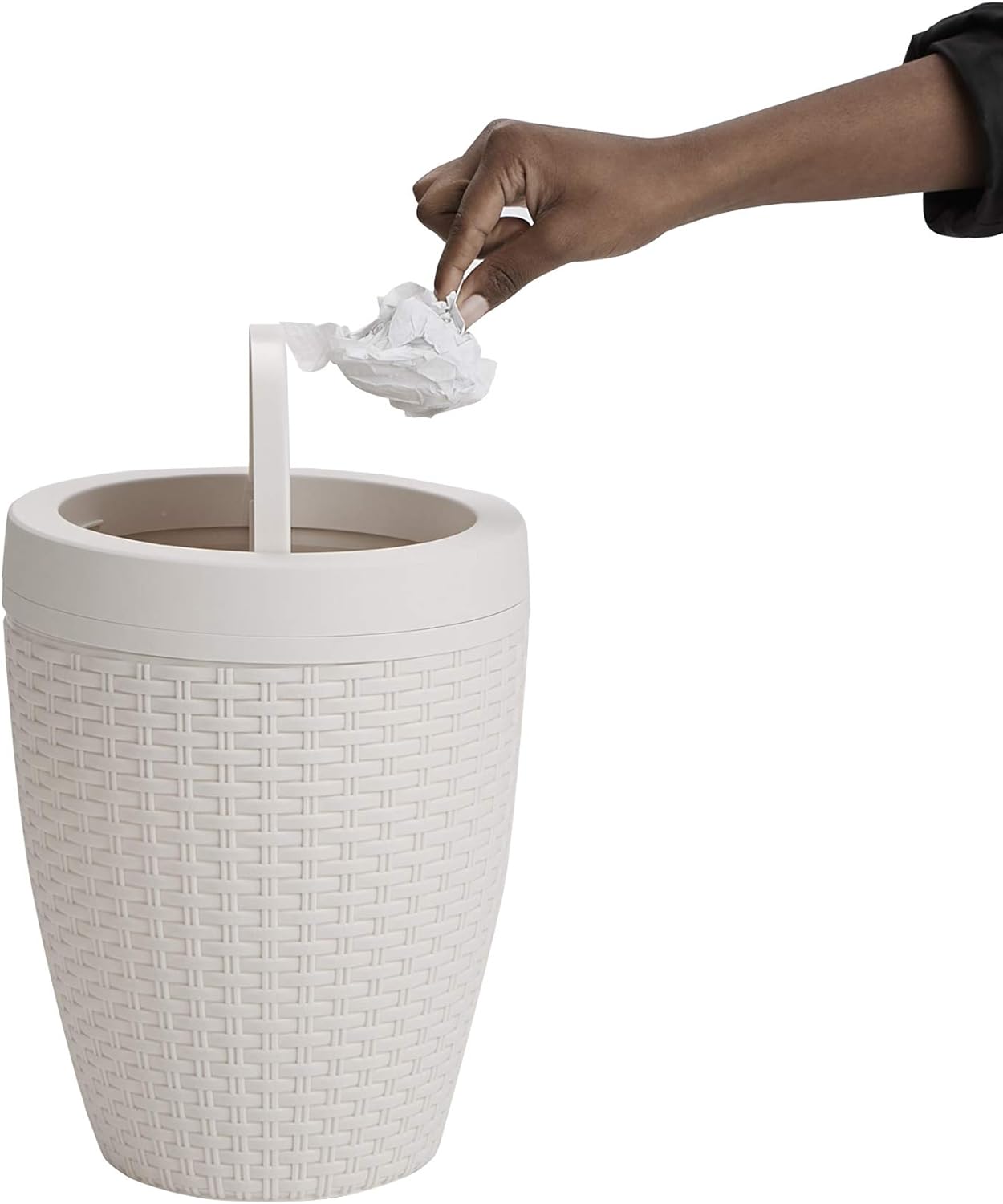 Papelera Caneca Rattan De 10lt Orion