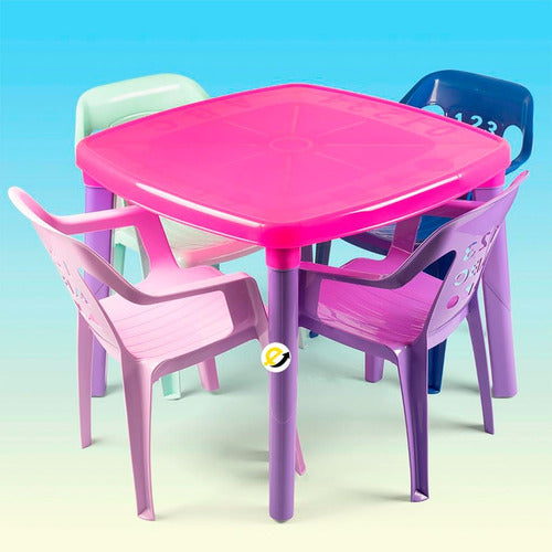 Mesa Infantil Plastica Desarmable Armaty