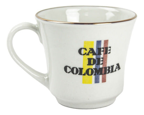 Set De Pocillo Cafe De Colombia Corona Original 6 Pzs