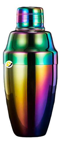 Coctelera Para Bar Acero Inoxidable Tornasol Arcoiris 550ml