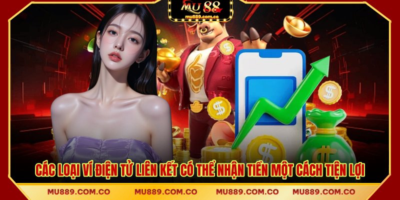 Các loại ví điện tử liên kết có thể nhận tiền một cách tiện lợi