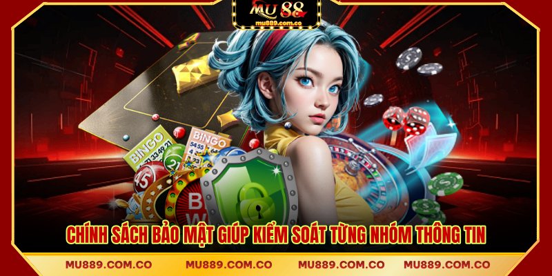 Chính sách bảo mật giúp MU88 kiểm soát từng nhóm thông tin